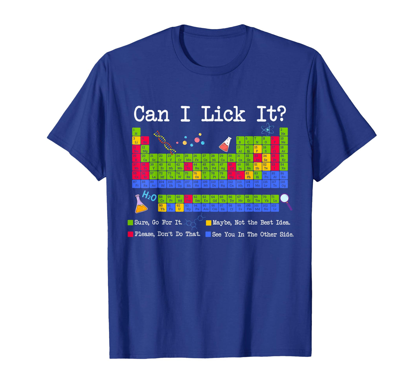Can I Lick It Funny Periodic Table Science Boy Kids T-Shirt