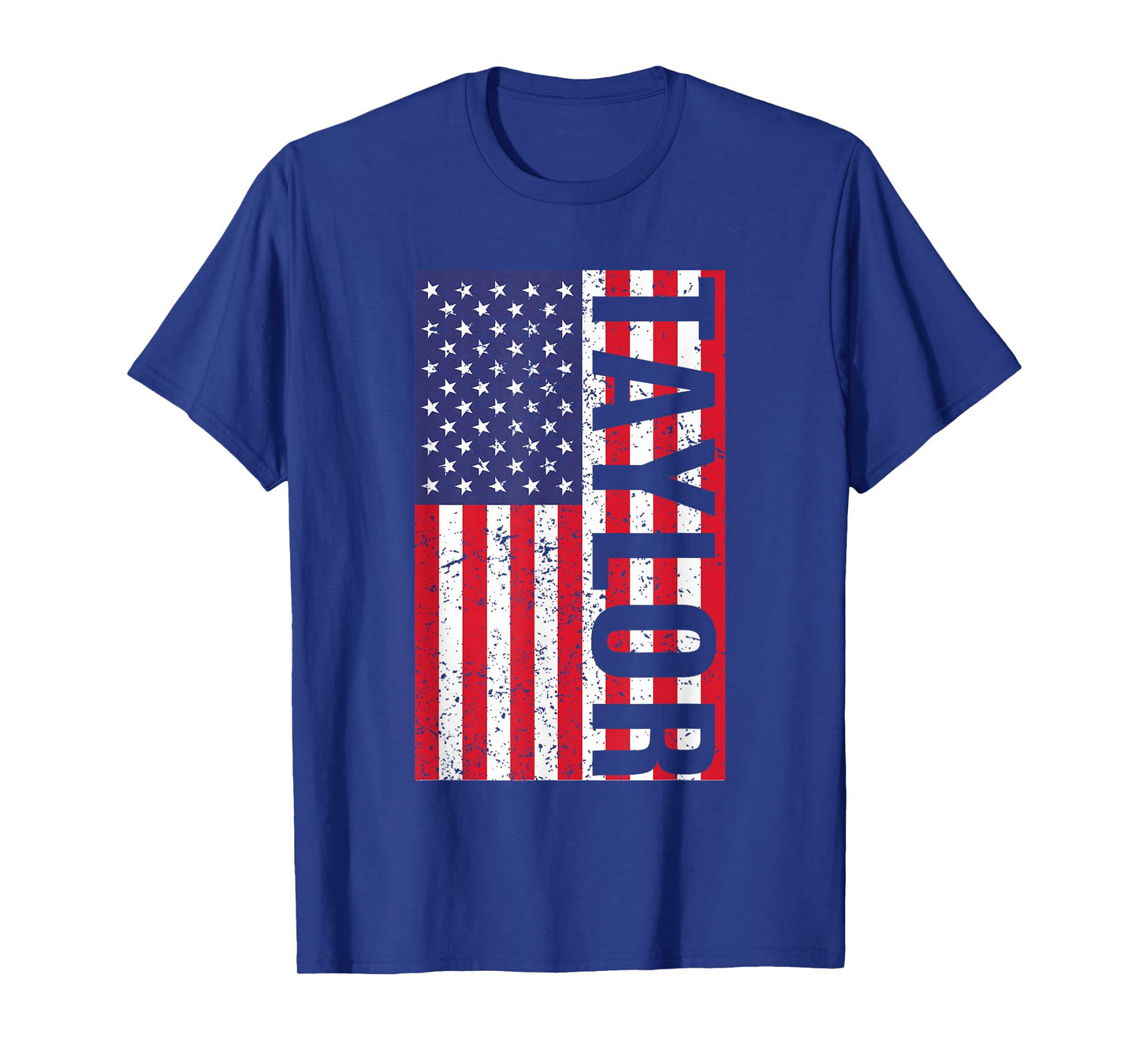 Taylor US Flag First Name Taylor American Flag Vintage T-Shirt