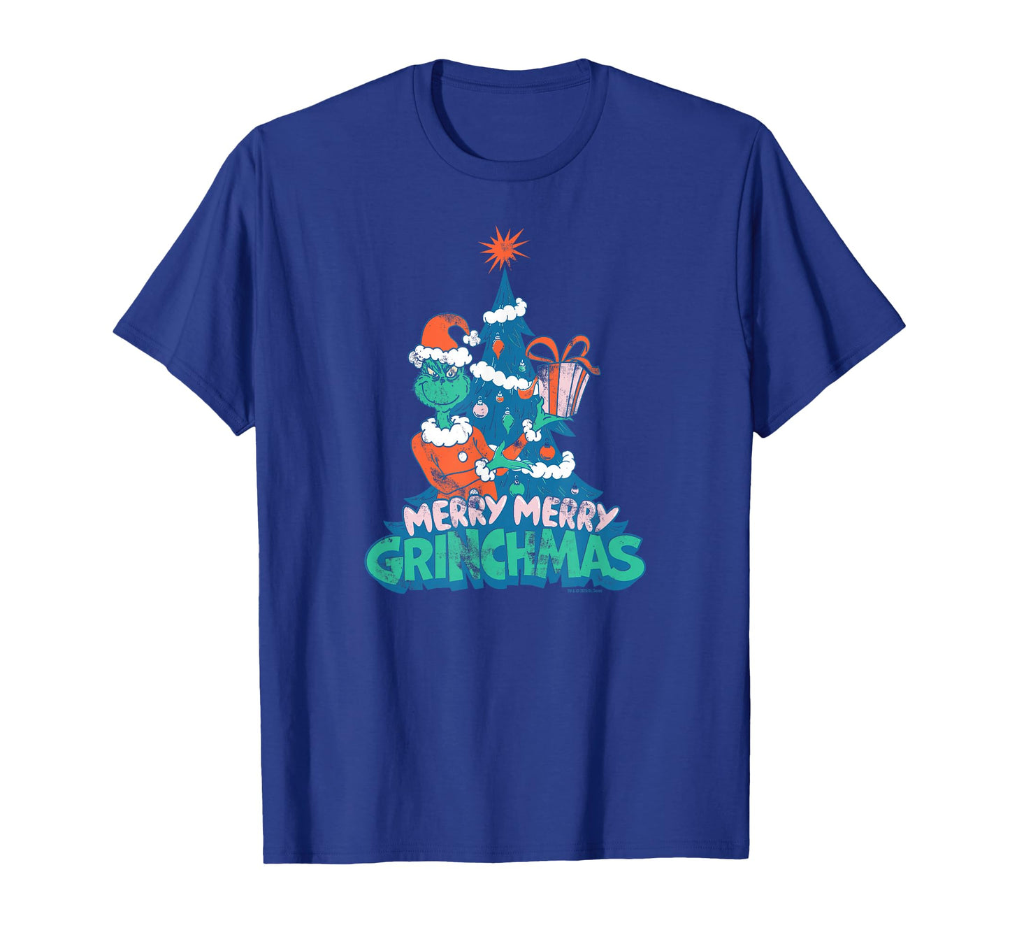 Dr. Seuss Grinch Merry Merry Grinchmas Officially Licensed T-Shirt