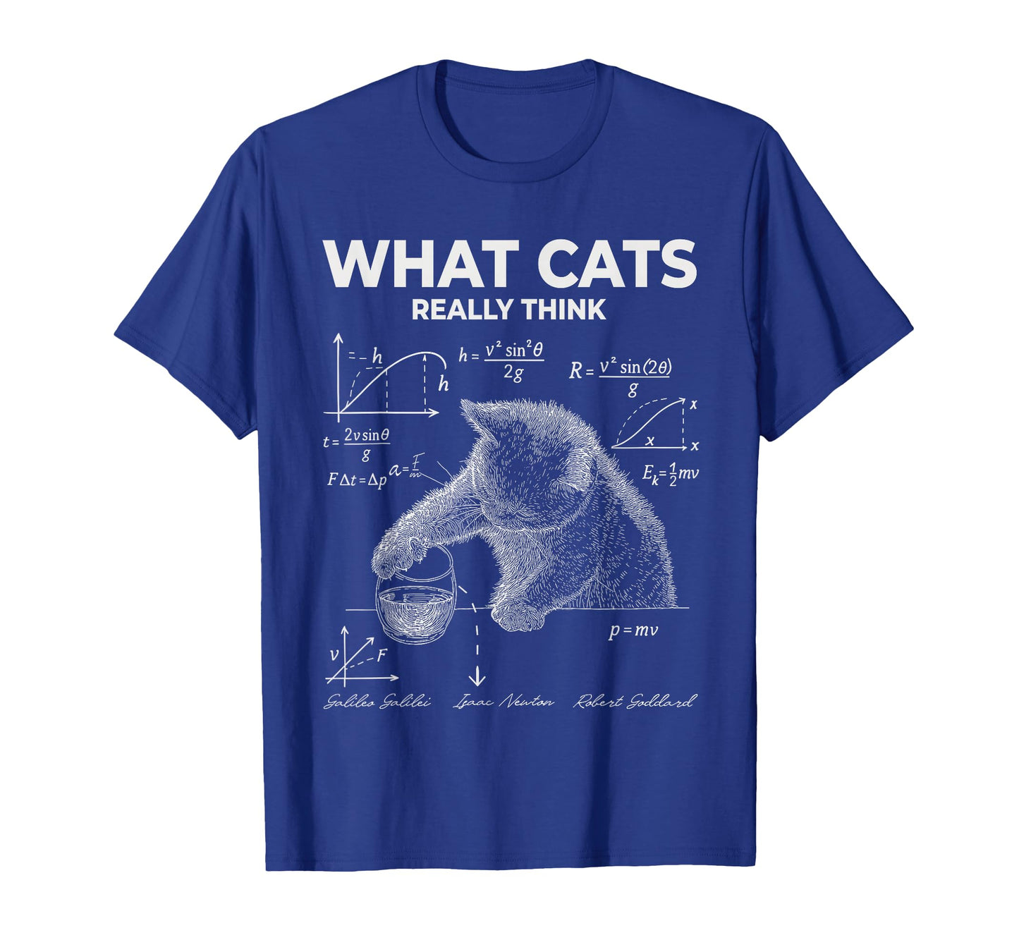 Funny Science Cat Meme What Cats Really Think Humor T-Shirt
