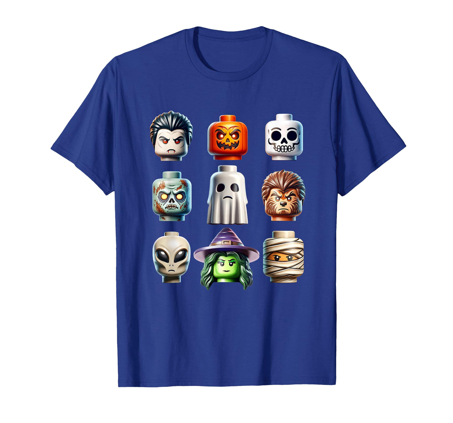 Halloween Building Bricks Costume Pumpkin Matching Family T-Shirt