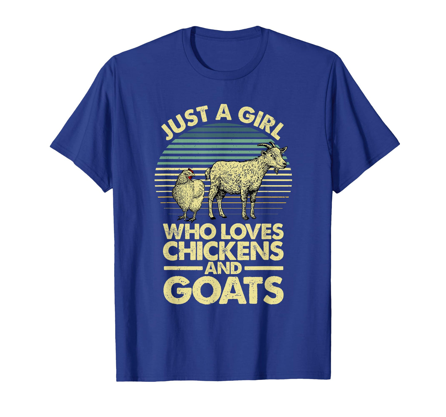 Cool Chicken Goat For Women Girls Chicken Farmer Goat Lovers T-Shirt