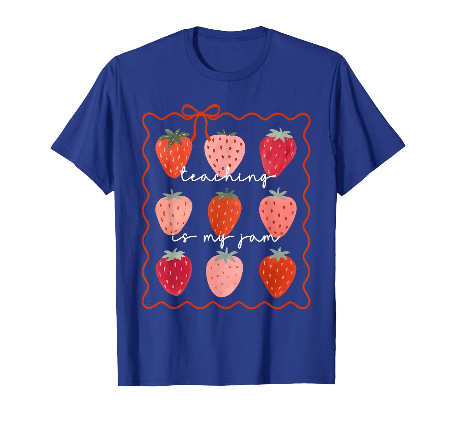 Teaching is My Jam Cute Strawberry Teacher Appreciation T-Shirt