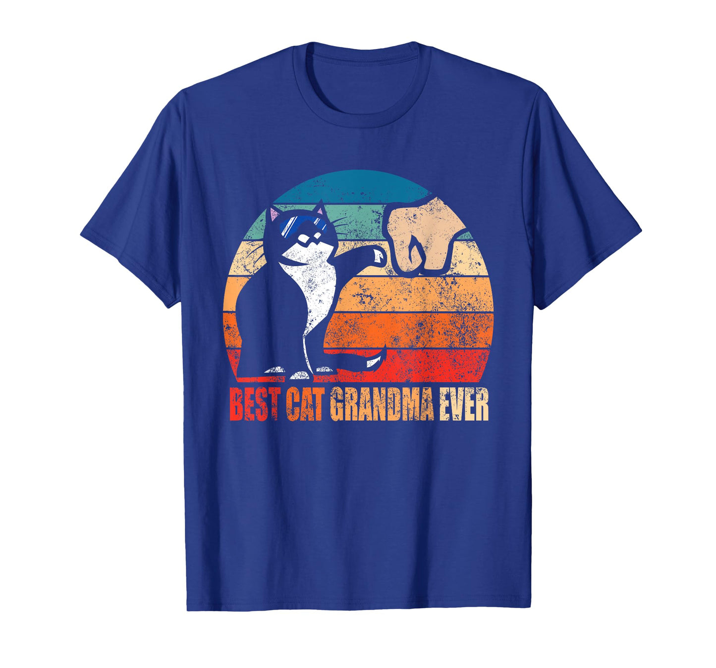 Best Cat Grandma Ever Fist Bump Funny Nana Gift Men Women T-Shirt