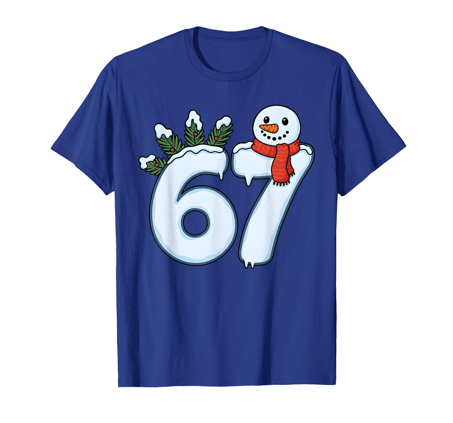 Funny 6 7 Meme Snow Winter Six Seven Student Teacher Kids T-Shirt