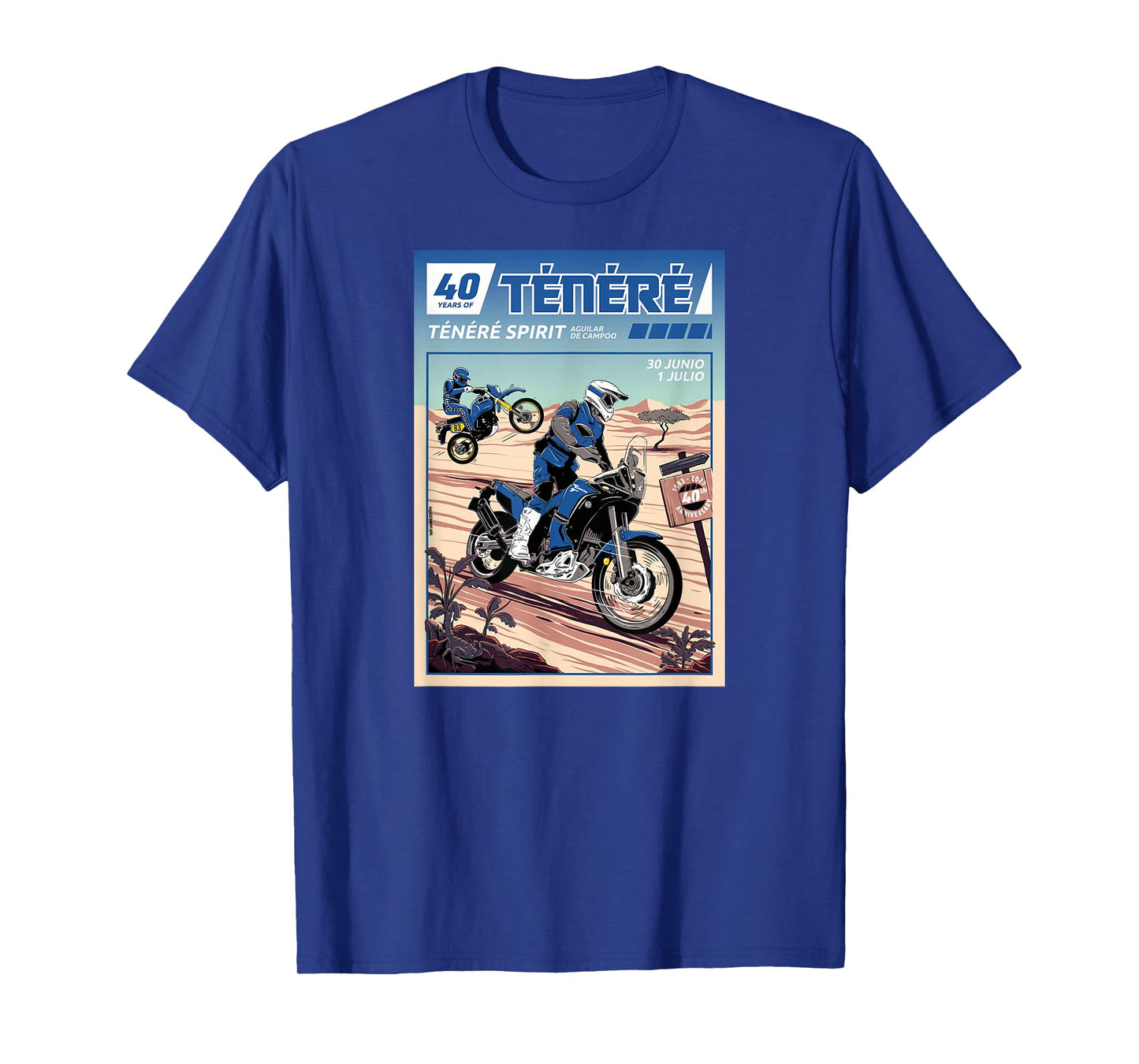 Tenere Adventure Vintage Bike Enduro Motorcycle T-Shirt