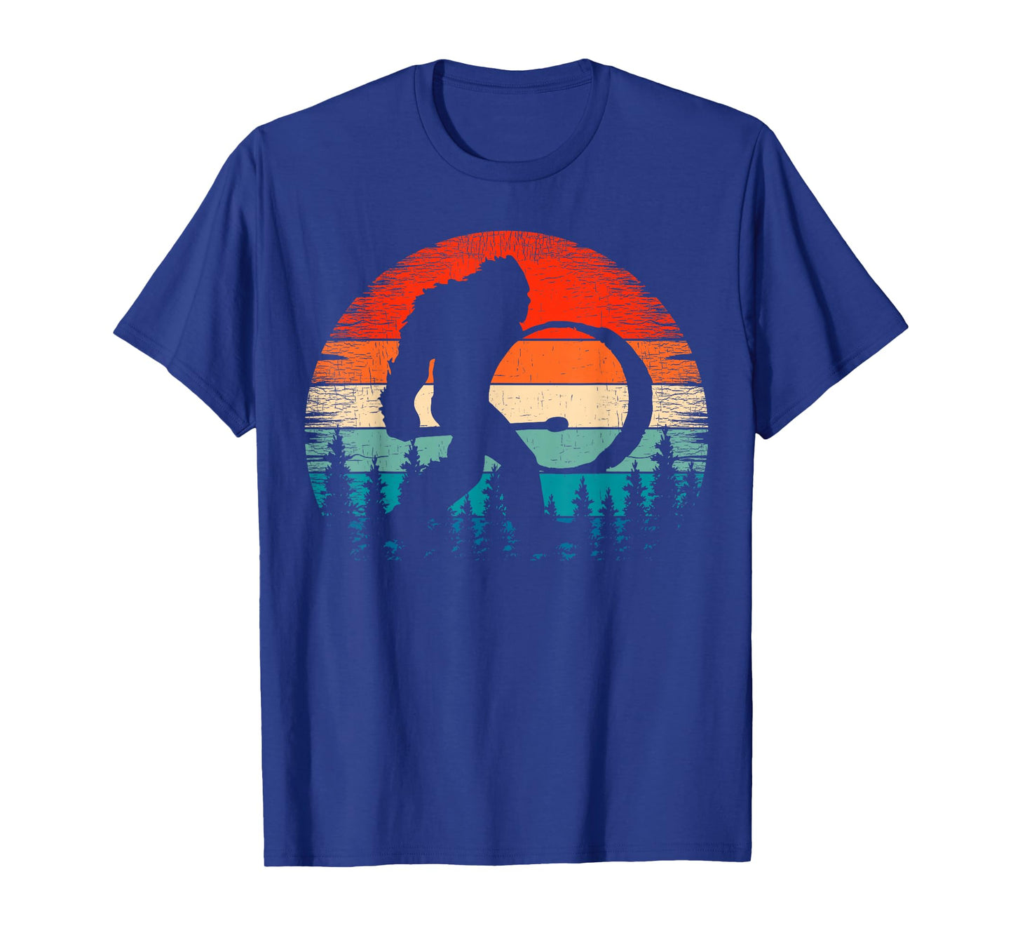 Bigfoot Drum Player Marching Band Sasquatch Bass Drummer T-Shirt