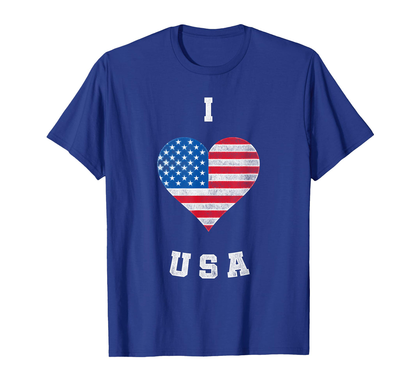 I Heart USA, I Love USA, America Patriotic 4th July Tshirt T-Shirt