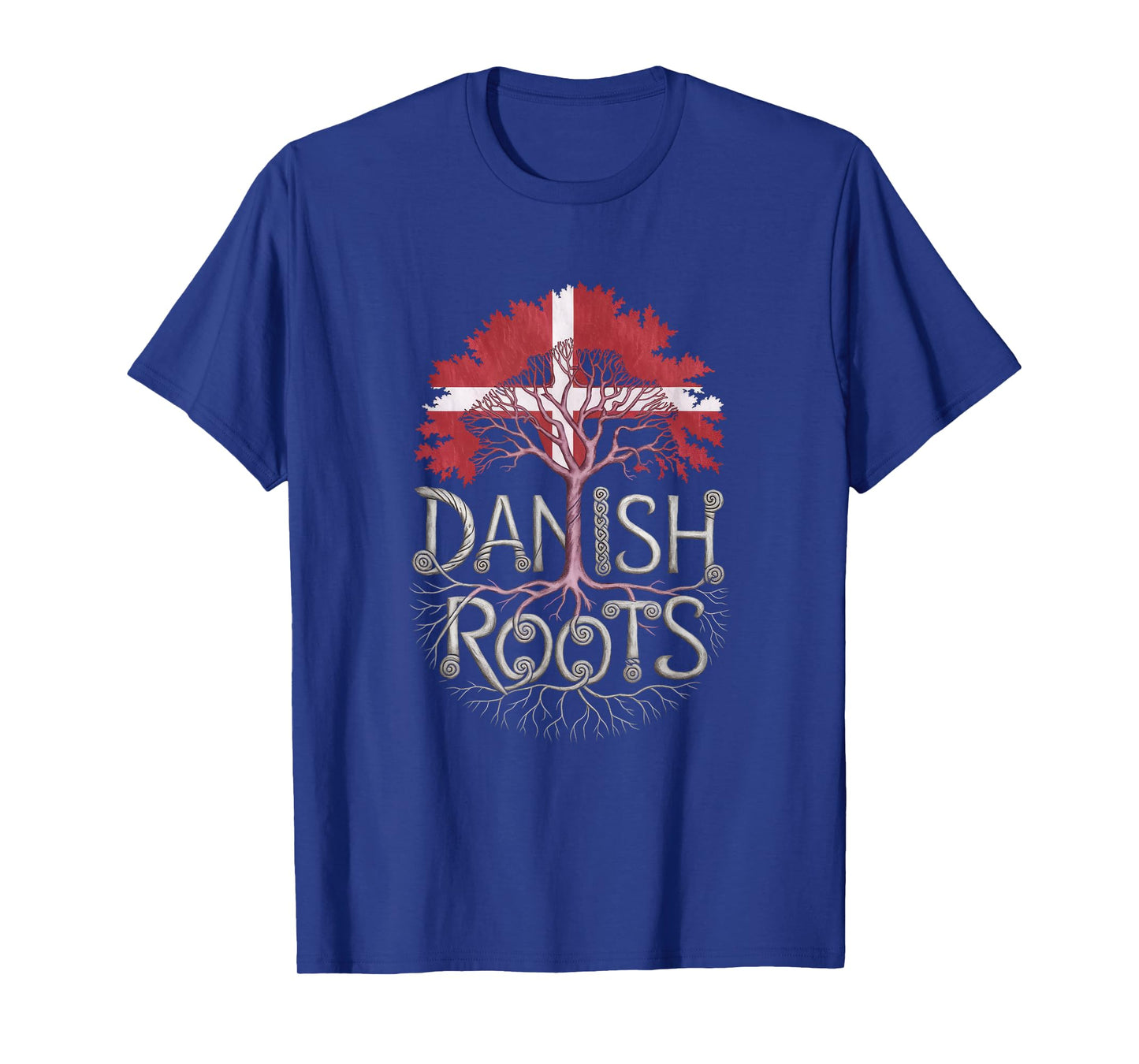 Danish Roots - Denmark Flag Colors Family Tree Souvenir T-Shirt