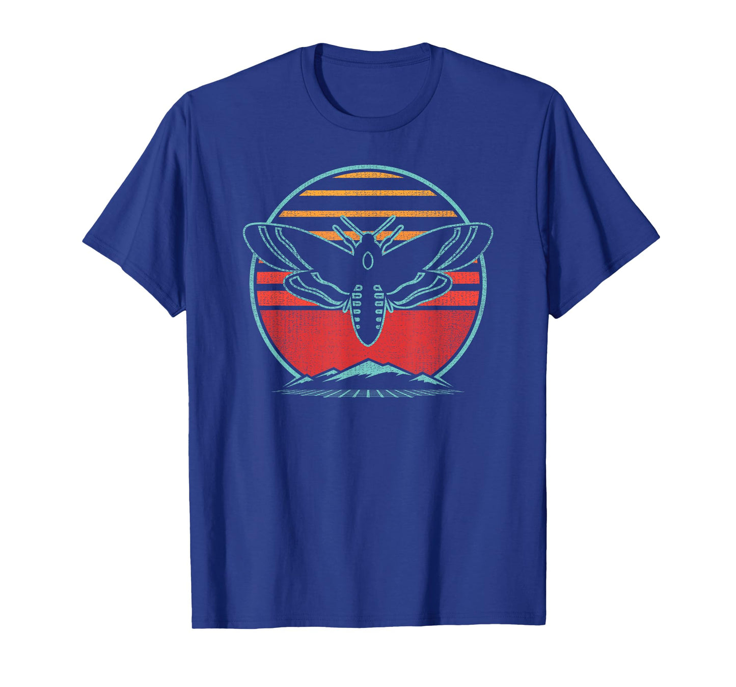 Moth Retro Vintage 80s Style Gift T-Shirt
