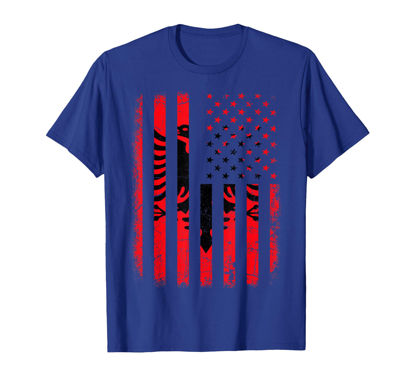 Albanian American Flag Albania America Pride Heritage T-Shirt