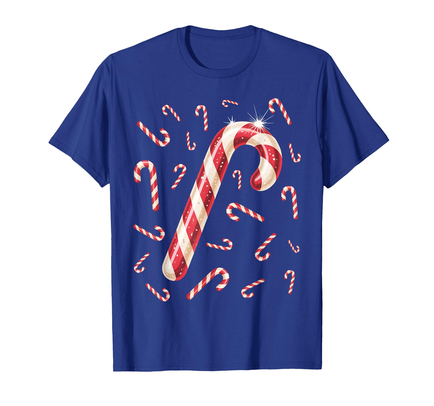 Christmas Candy Cane Merry Bright Red White Candy Costume T-Shirt