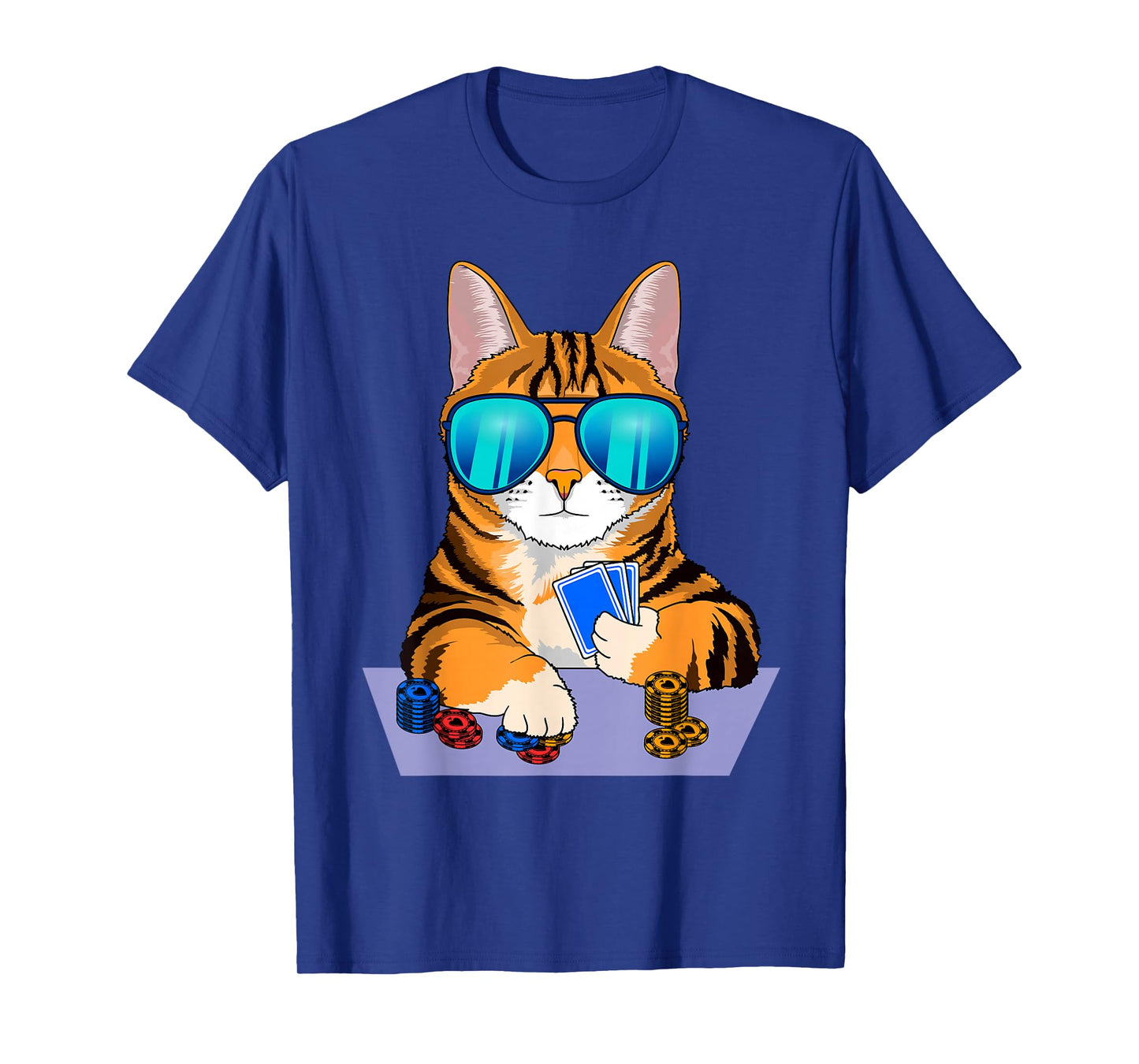 Cat Play Poker - Texas Hold'em Poker T-Shirt