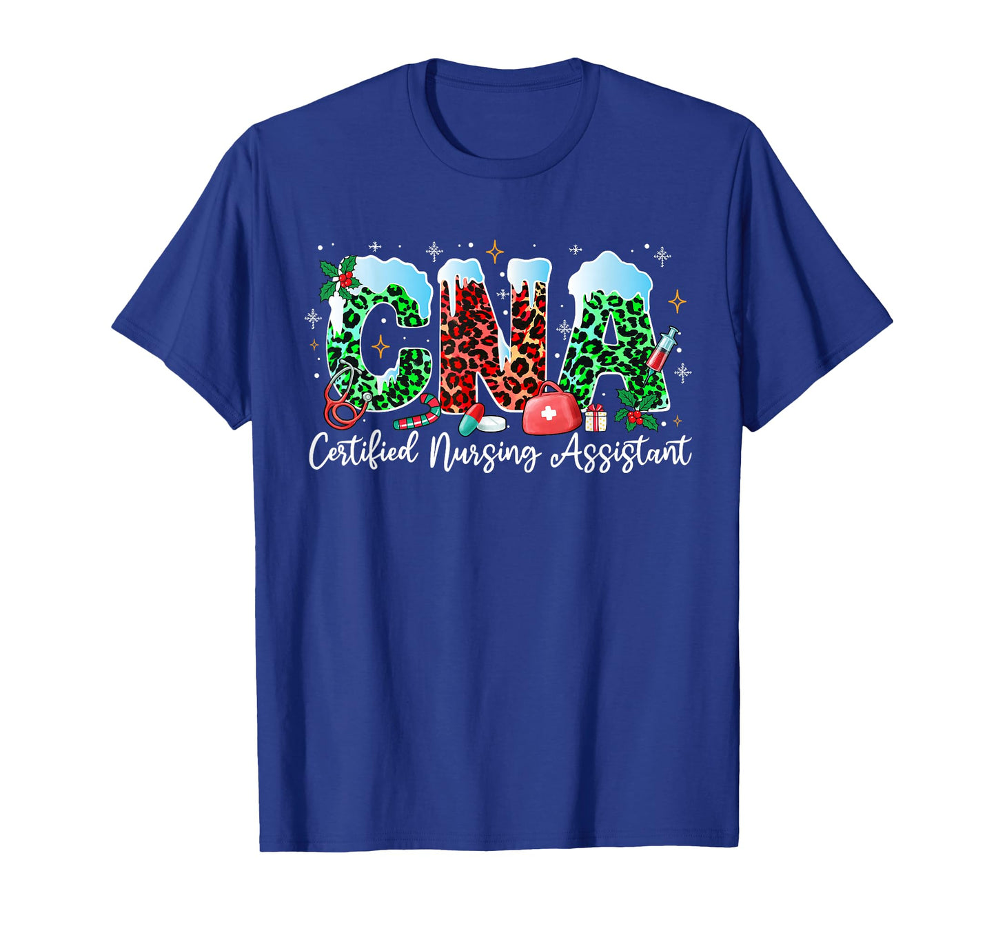 CNA Christmas Certified Nursing Assistant Xmas Holiday T-Shirt