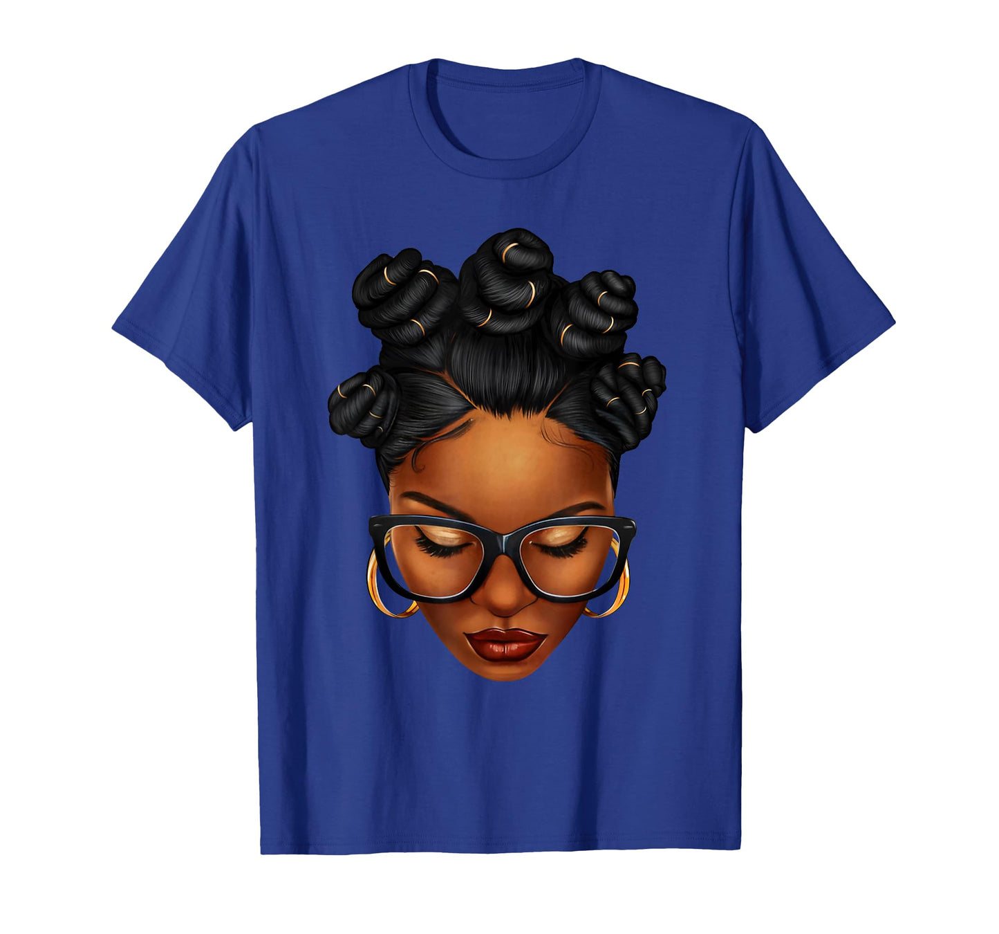 Afro Black Woman African Black History Month Melanin Queen T-Shirt