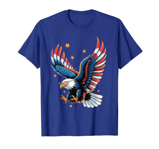 Patriotic Bald Eagle American Flag 4th of July Eagle USA T-Shirt
