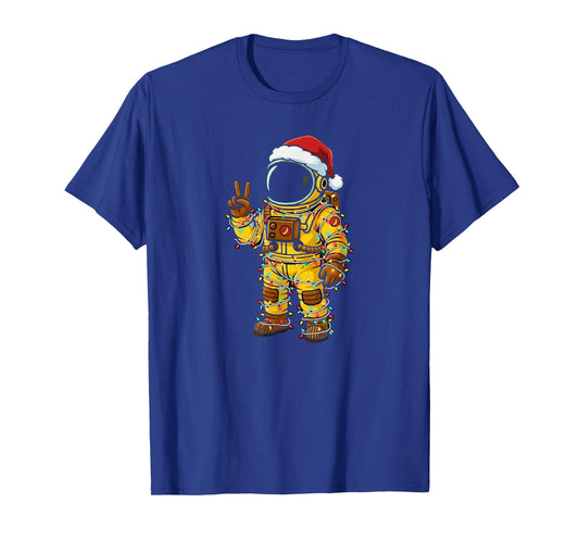Bananaut Space Explorer - Christmas Astronaut Lights T-Shirt