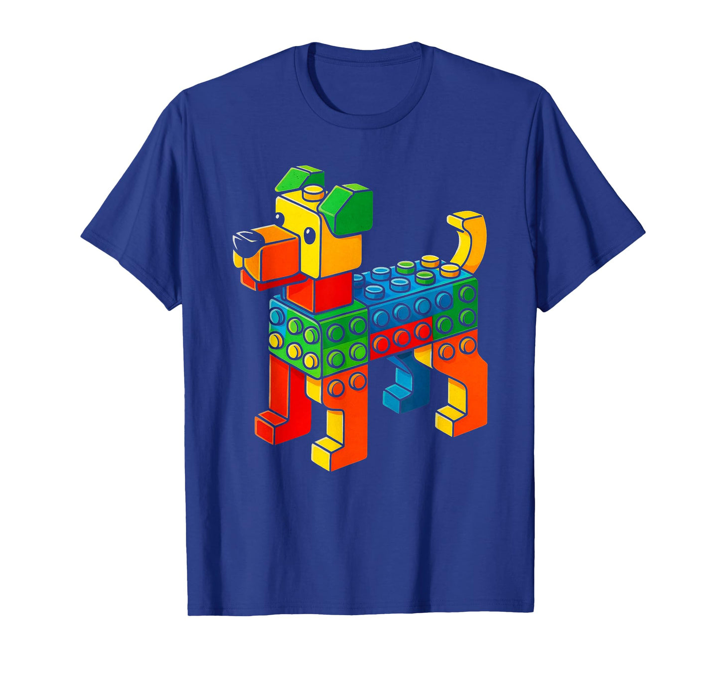 Master Builder Dog Brick Builders Building Blocks Kids Toy T-Shirt