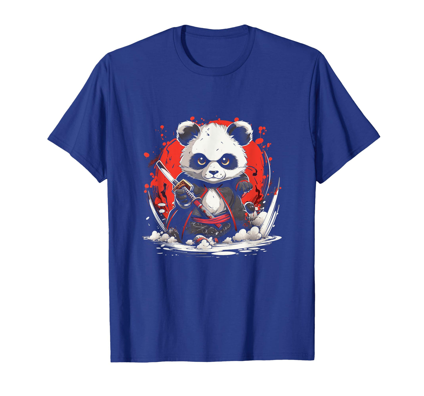 Japanese Art Panda Ninja Anime Style Japan Samurai Panda T-Shirt