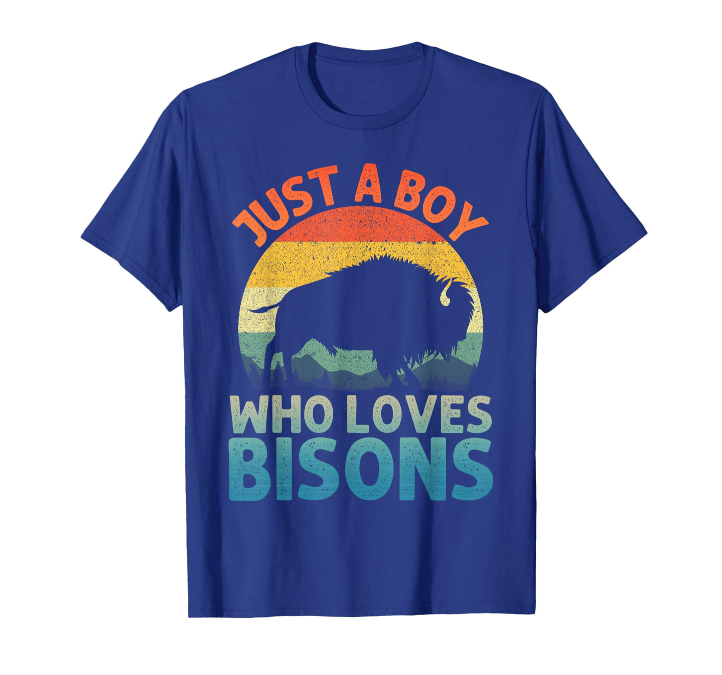 Cool Bison Design for Men Boys Wildlife Buffalo Lover Bison T-Shirt