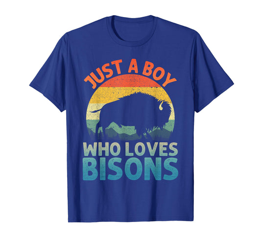 Cool Bison Design for Men Boys Wildlife Buffalo Lover Bison T-Shirt
