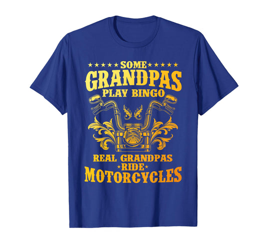 Cool Grandpa Motorcycle Design For Men Biker Motorbike Lover T-Shirt