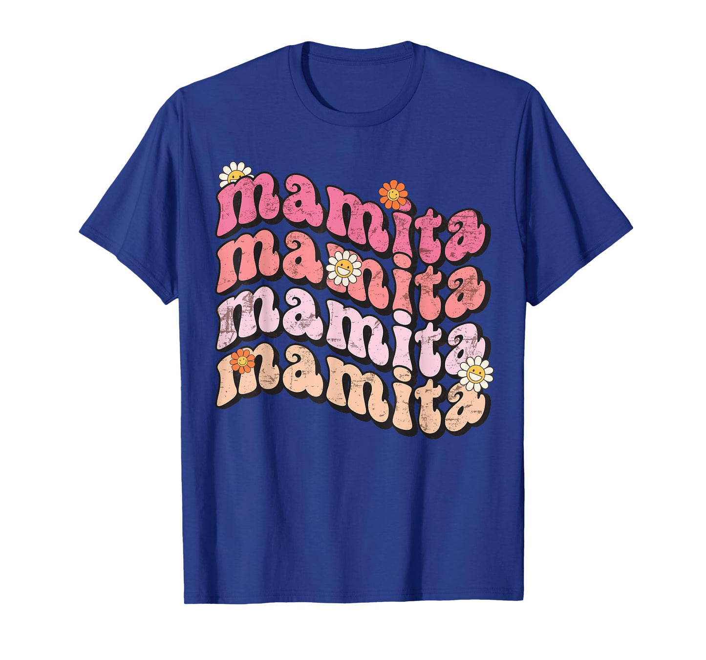 Retro Hippy Groovy Mamita T-shirt, Fall Autumn Mamita Groovy T-Shirt