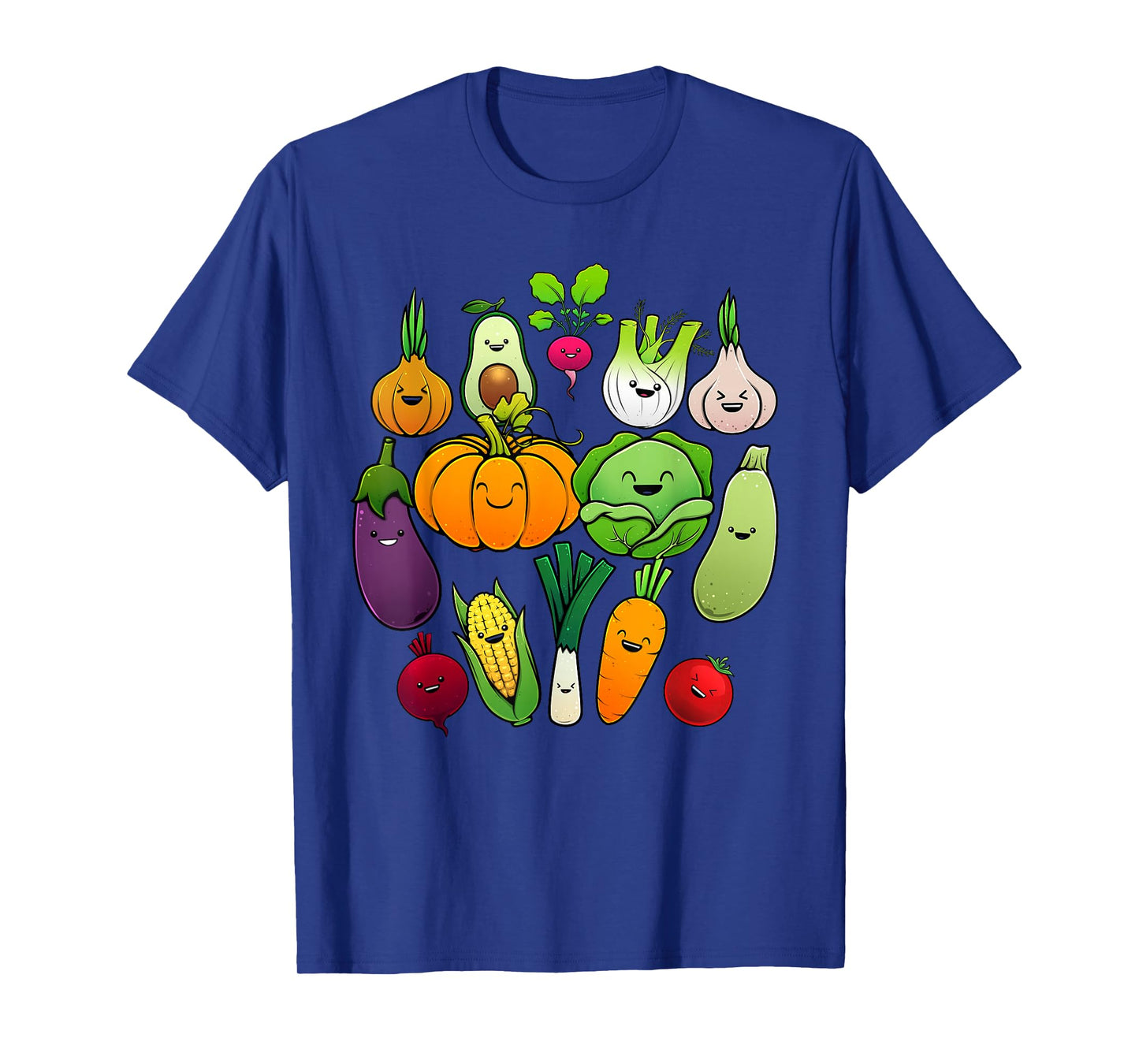 Cute Vegetable Art Men Women Healthy Veggie Vegan Gardening T-Shirt