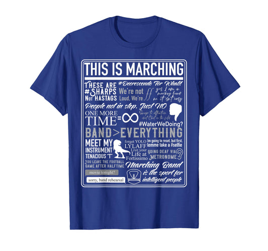 This is Marching Band Funny Brass Band Sayings & Memes T-Shirt