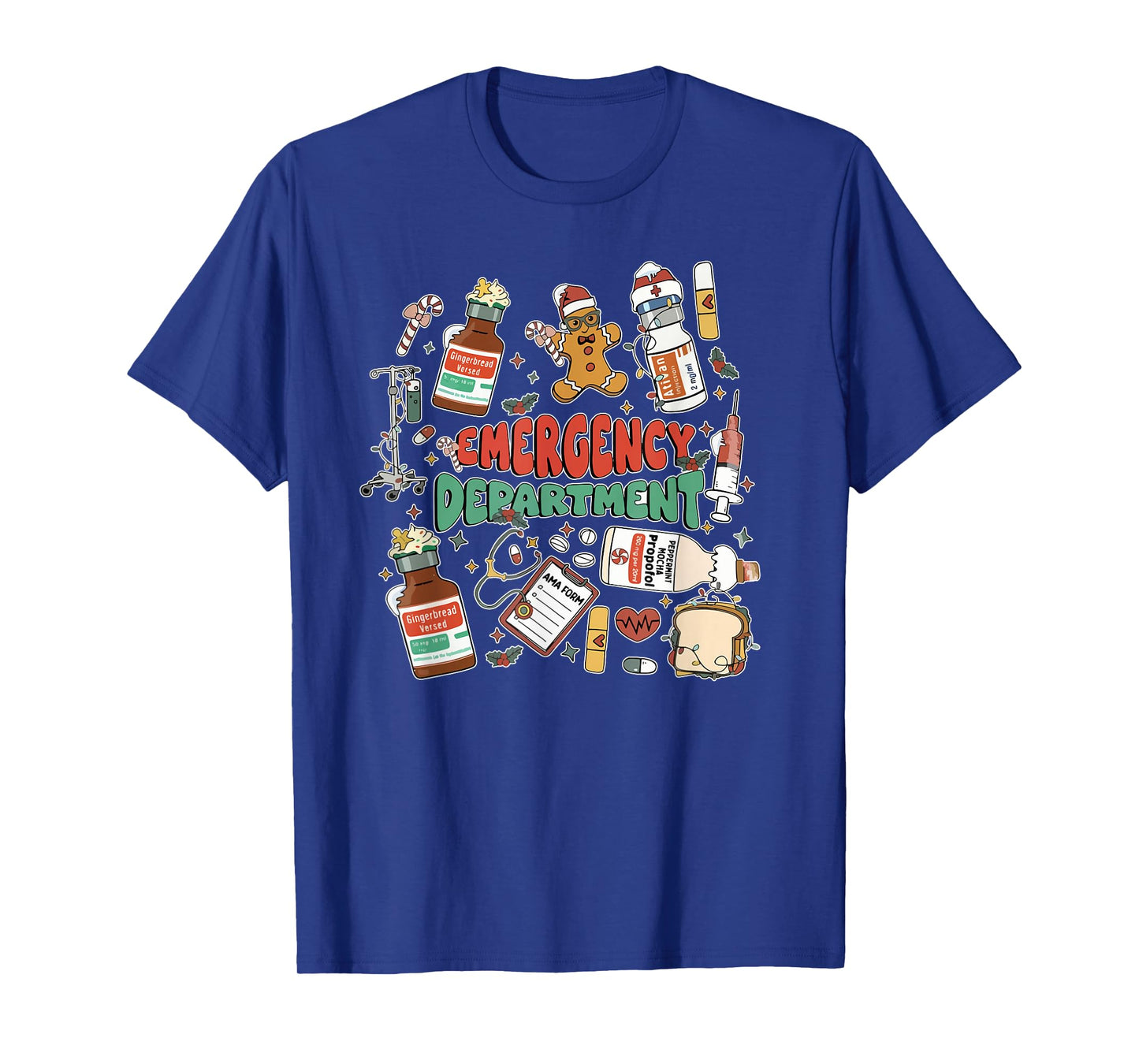 Christmas Emergency Room ER RN Nurse Department Healthcare T-Shirt