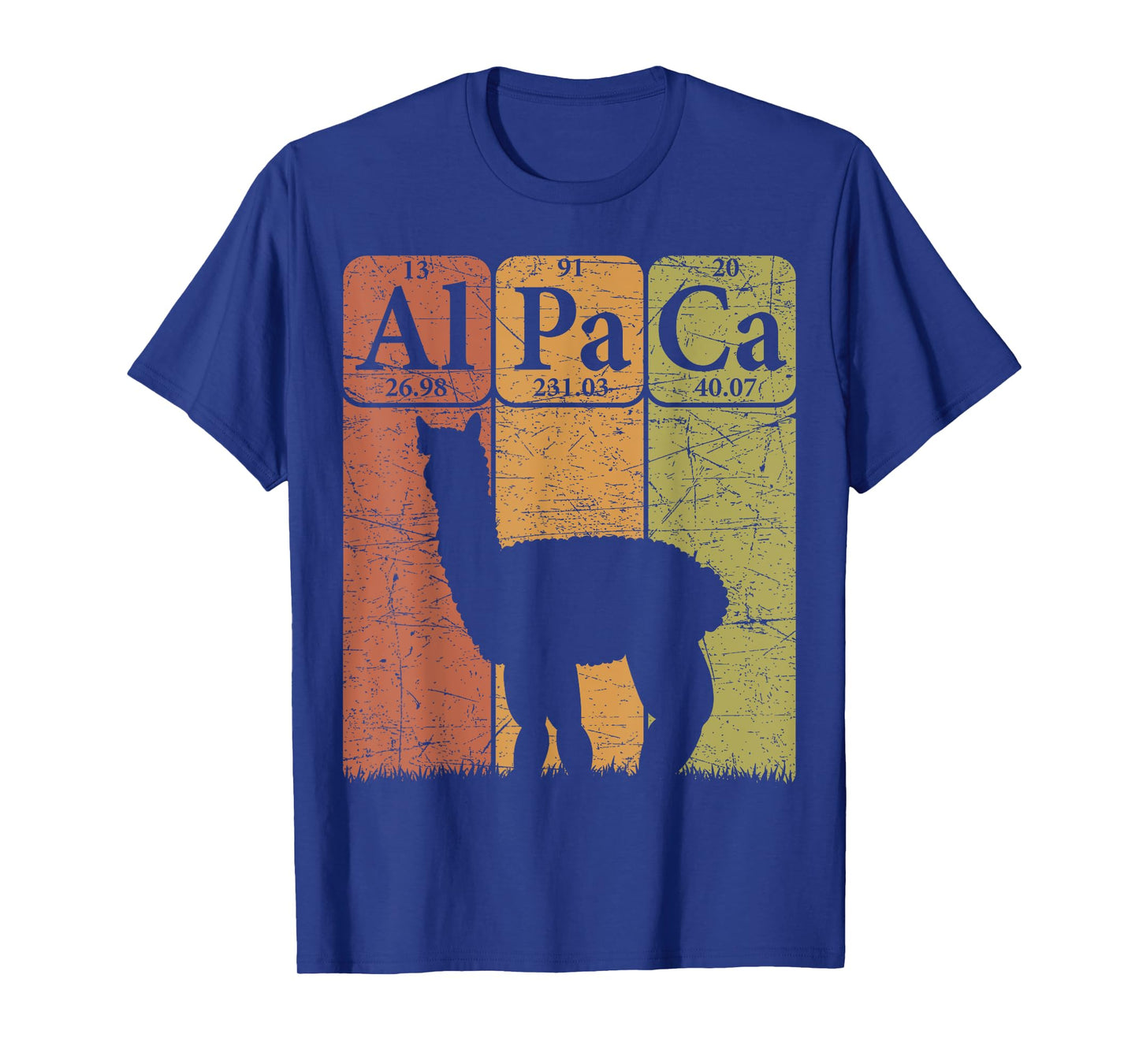 Alpaca Periodic Table Elements Llama Alpaca Vintage T-Shirt
