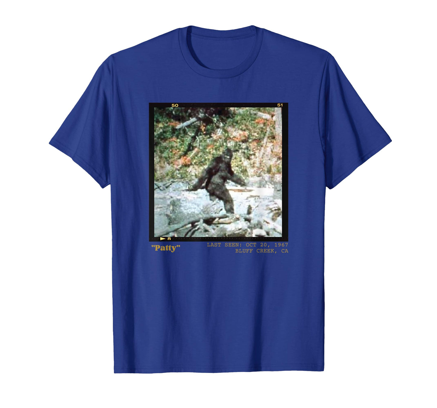 Bigfoot History Tees Historic Bigfoot Photography Patty the Bigfoot T-Shirt