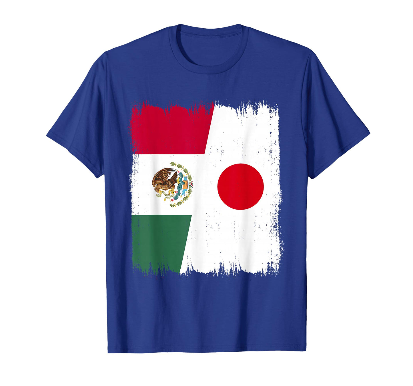 Mexico Japan Half Flag Wear Mexican Japanese Roots T-Shirt