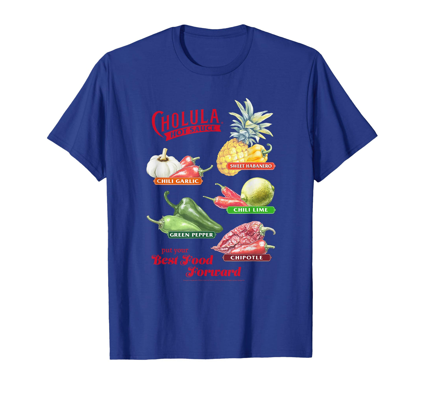 Cholula Hot Sauce Best Food Forward Flavor Chart Foodie T-Shirt