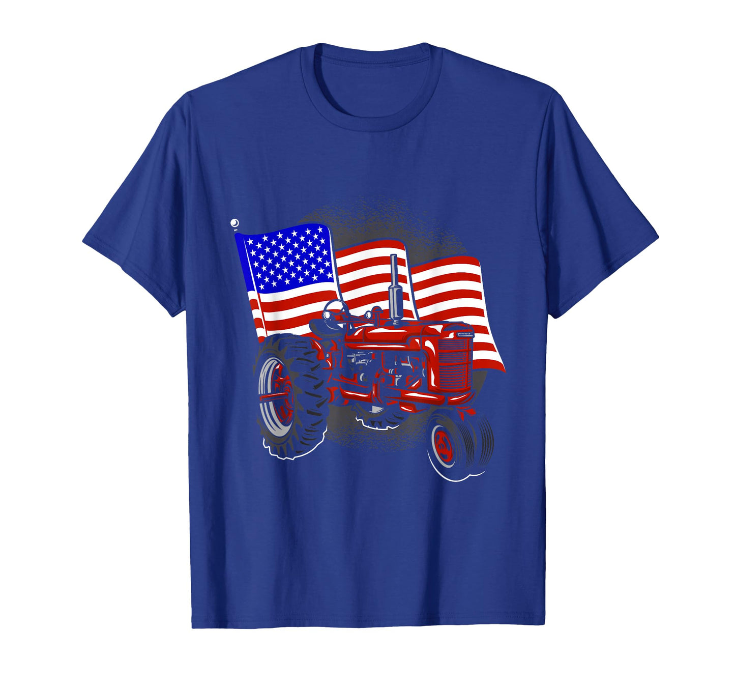 4th Of July Gift Patriotic Farmer US Flag Tractor Farmer T-Shirt