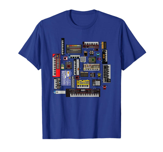 Analog Modular Synthesizer Music Producer Keyboard T-Shirt