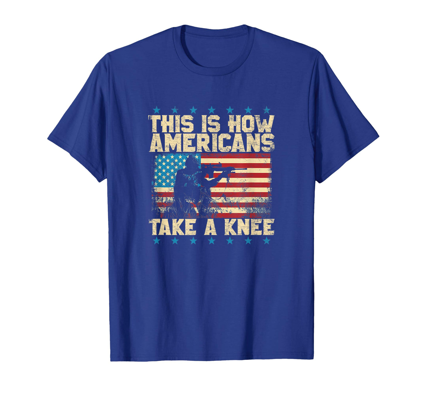 This Is How Americans Take A Knee Sniper American Flag T-Shirt