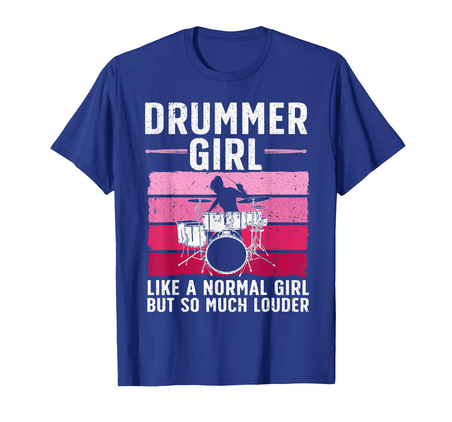 Best Drums for Girls Women Drummer Music Band Drum Musician T-Shirt