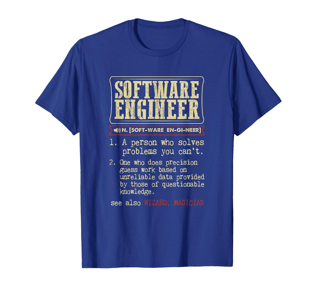 Software Engineer Funny Dictionary Definition T-Shirt