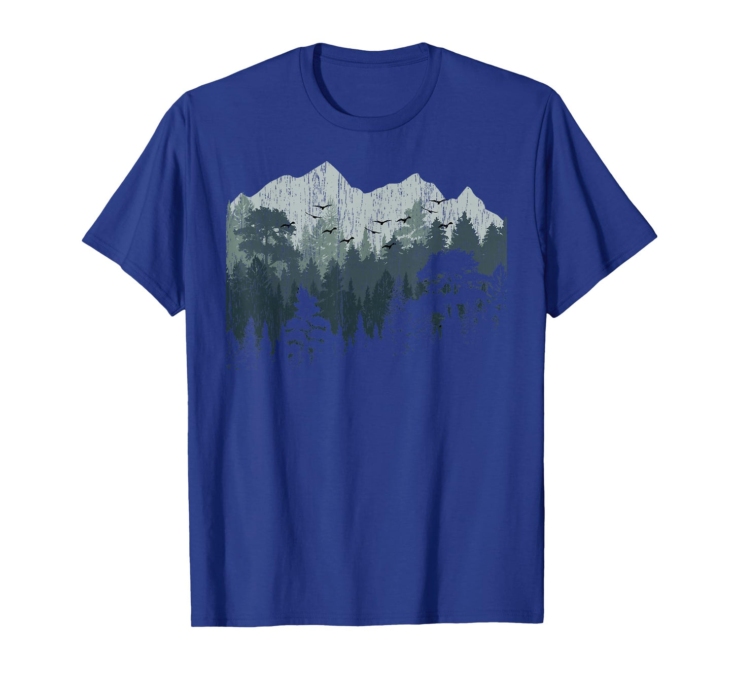 Mountain Nature Hiking Wildlife Trees Outdoor Forest Camping T-Shirt