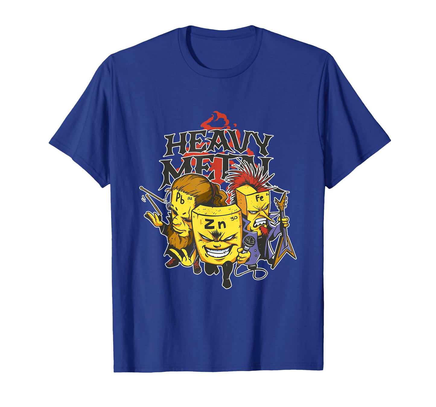 chemistry heavy metals characters art metalhead geek nerd T-Shirt