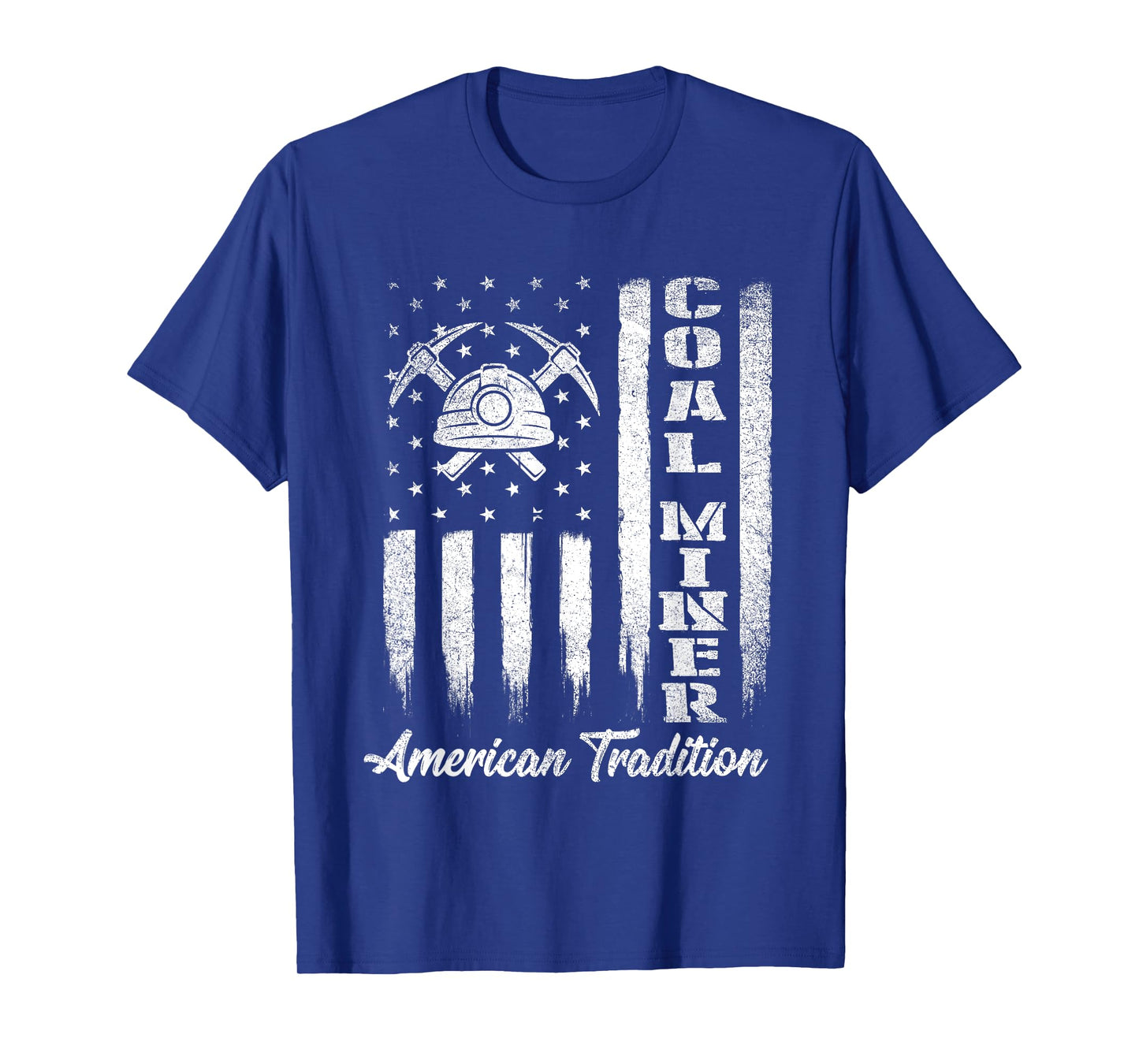 Coal Miner - USA Flag Patriotic Underground Mining Laborer T-Shirt