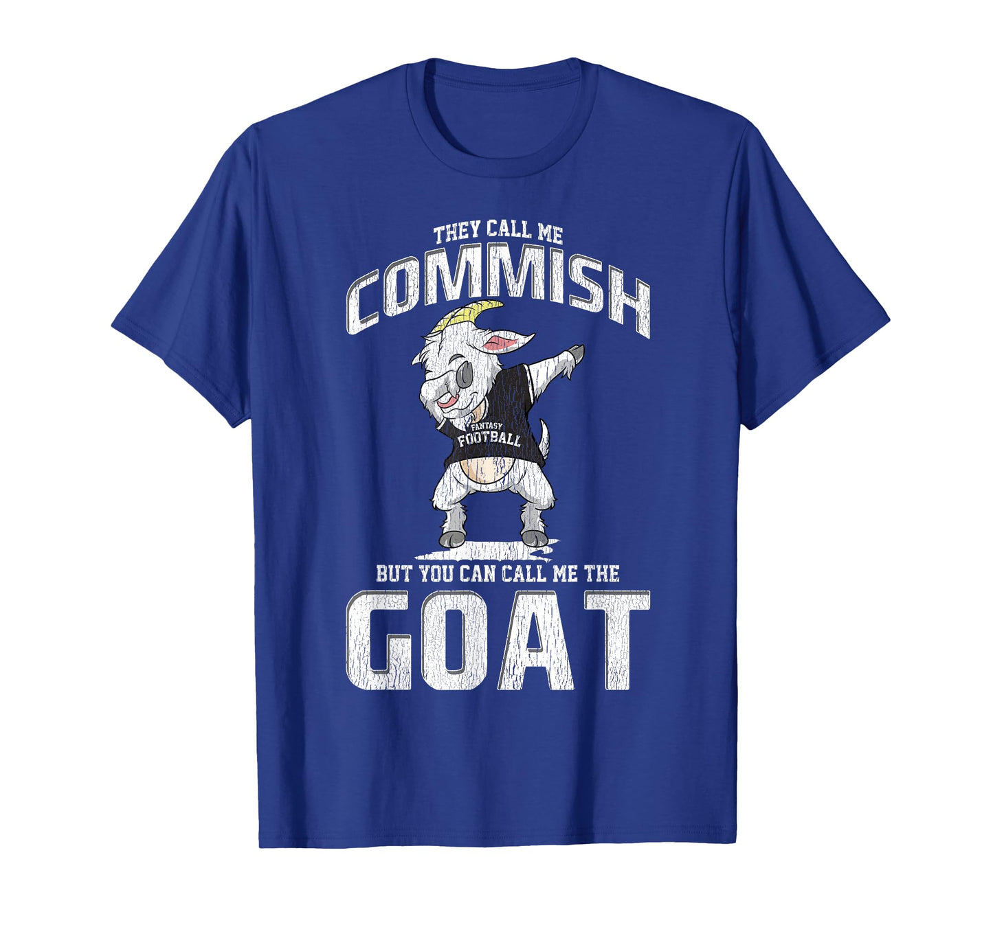 Fantasy Football Commissioner Commish Dabbing Goat Draft Day T-Shirt