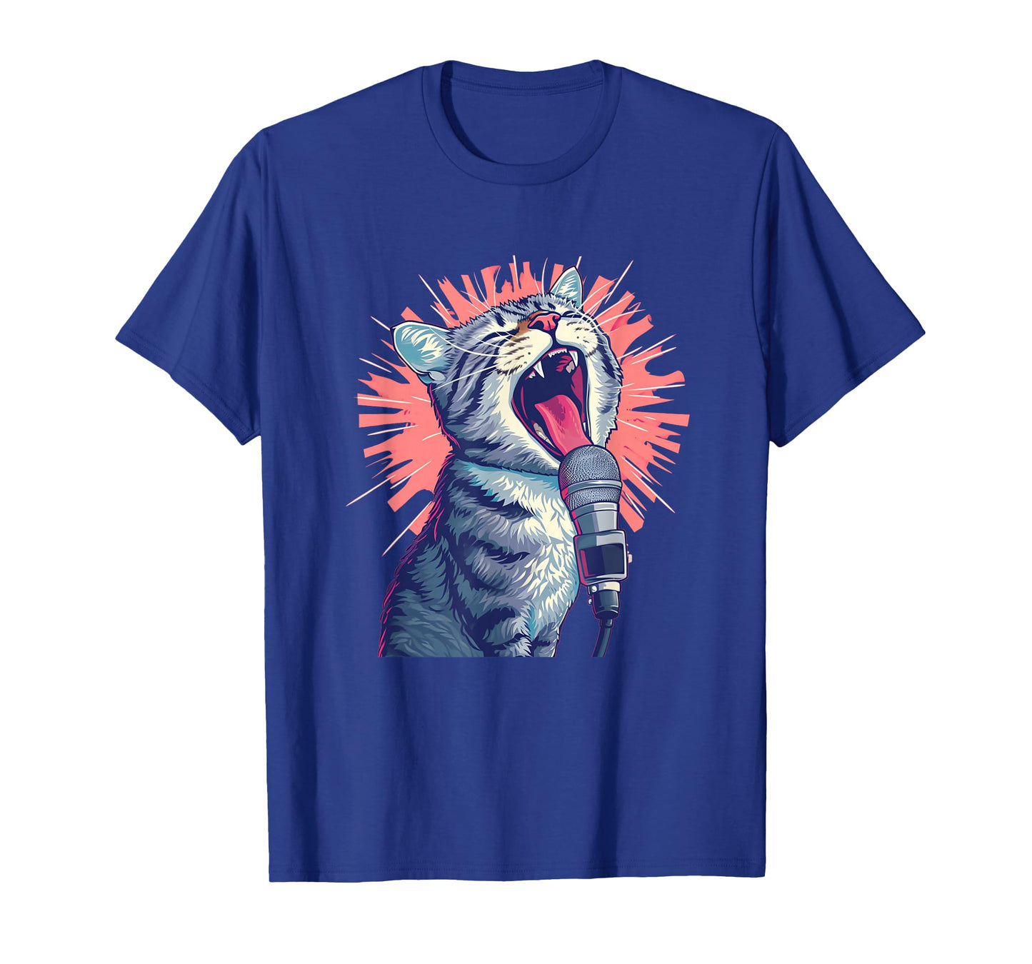 Funny singing cat for karaoke party lovers and animals T-Shirt