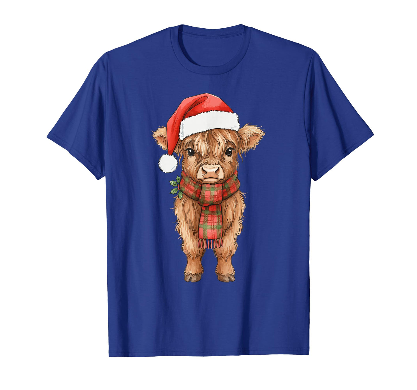 Cute Christmas Highland Cow T-Shirt