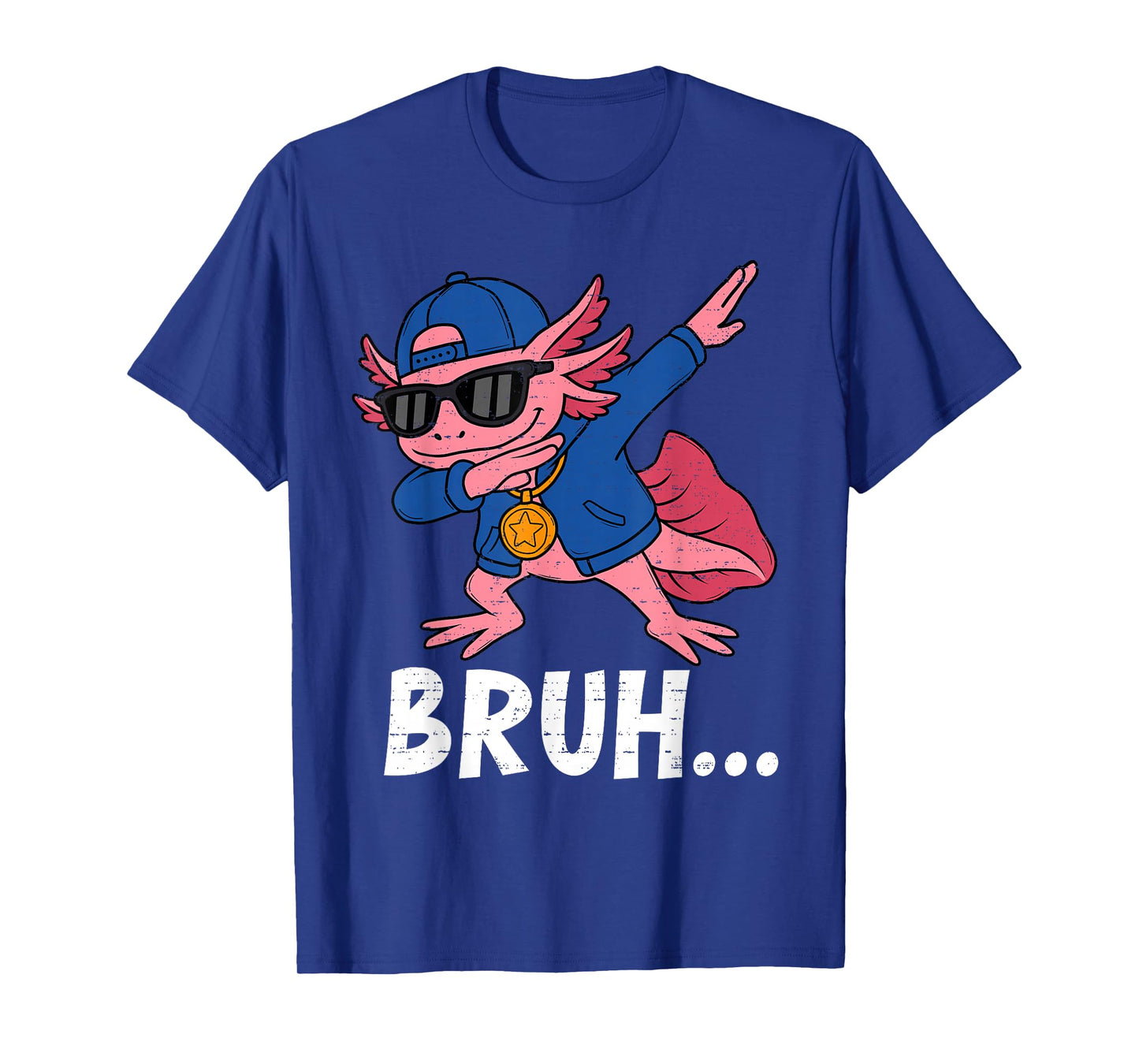 Funny Dabbing Axolotl Bruh Bro Dab Meme Humor Men Teens Boys T-Shirt