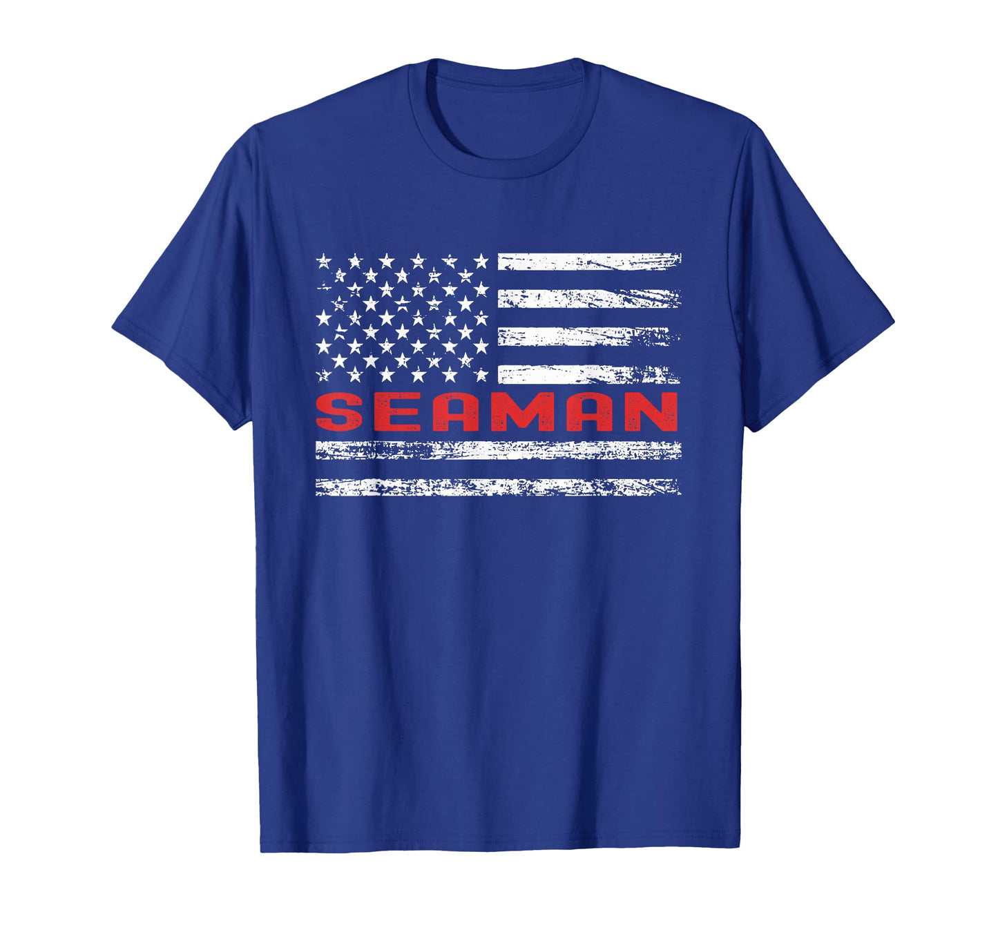 Seaman USA Flag Profession Retro Job Title T-Shirt