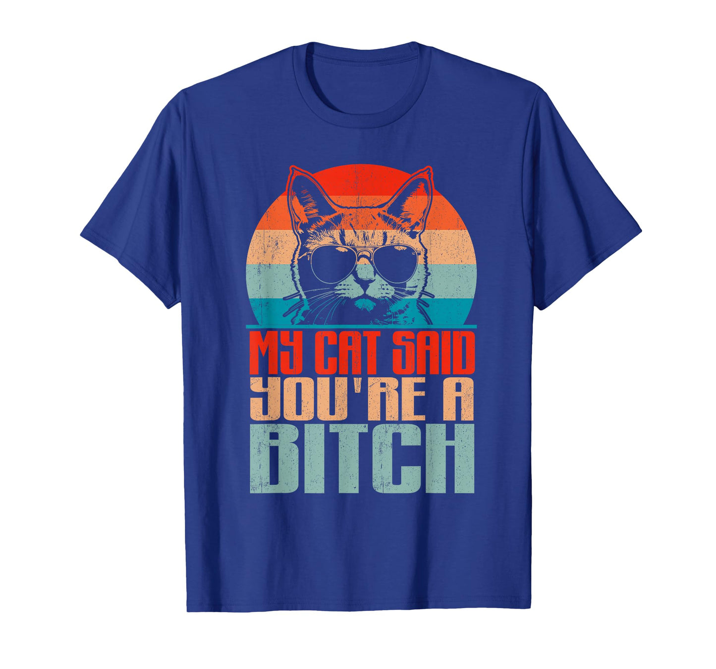 Retro My Cat Said You're a Bitch Funny Cat Lover Sarcastic T-Shirt