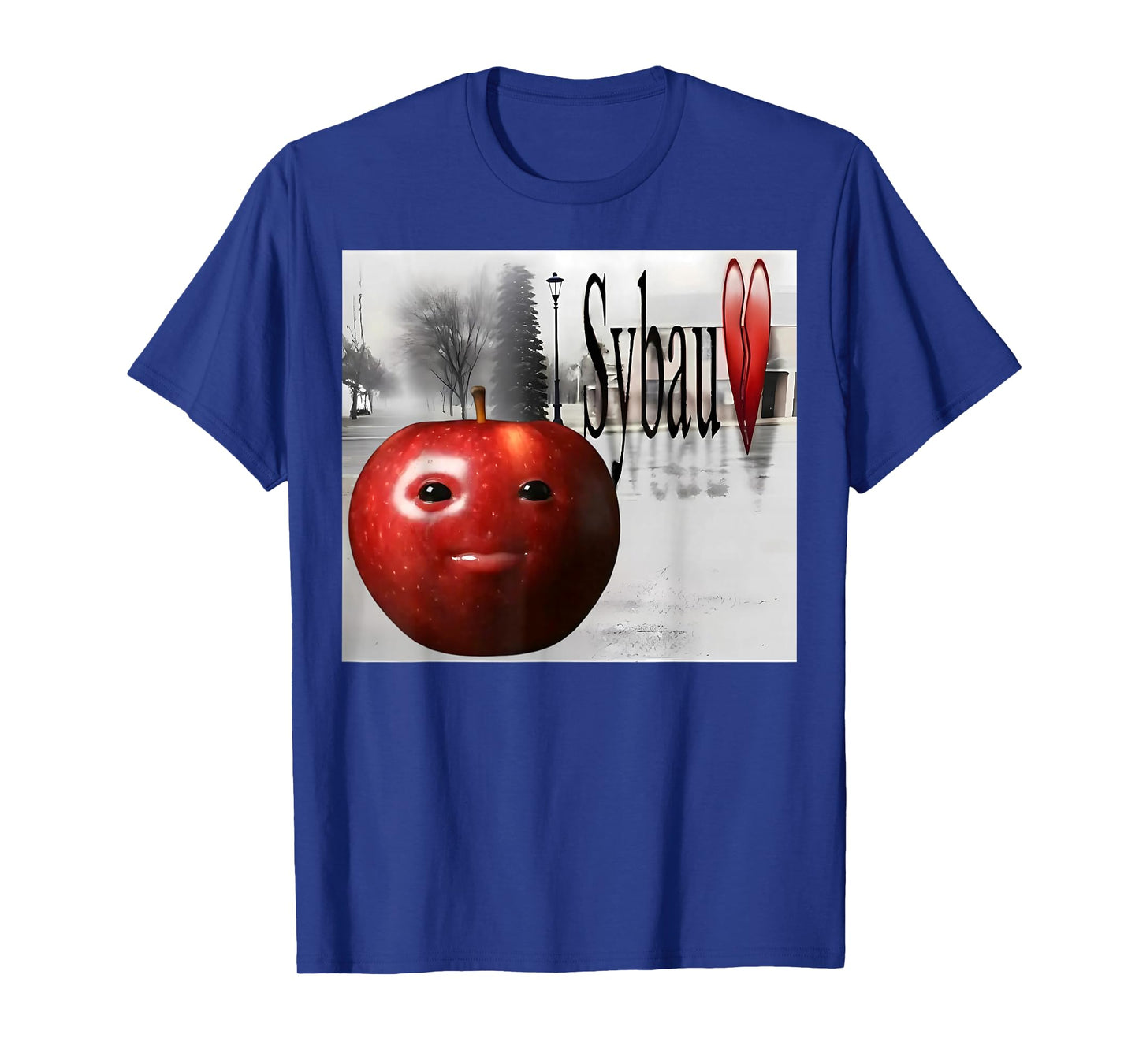 Funny SYBAU Silly AI Apple gen z Meme BrainRot Humor T-Shirt