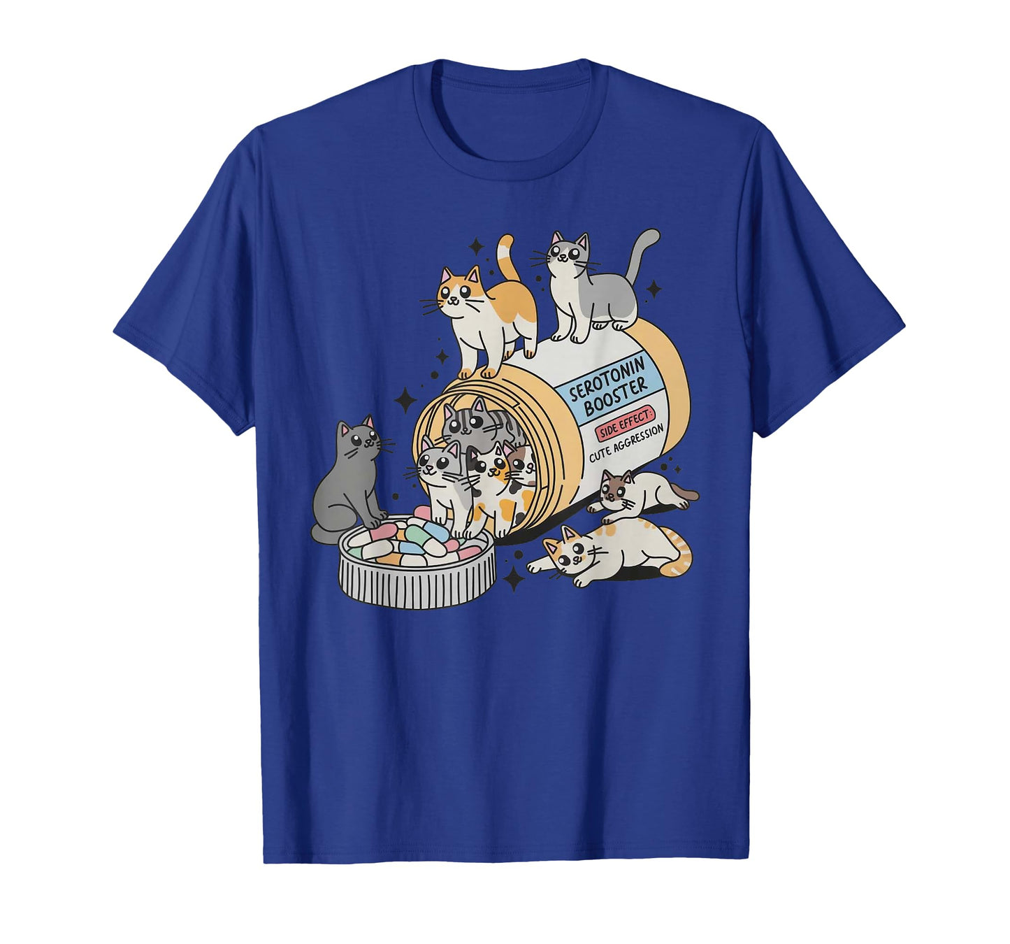 Serotonin Booster Cats, Side Effect Cute Aggression Funny T-Shirt